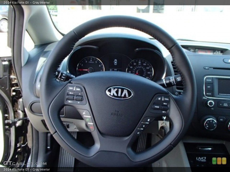 Gray Interior Steering Wheel for the 2014 Kia Forte EX #84937795