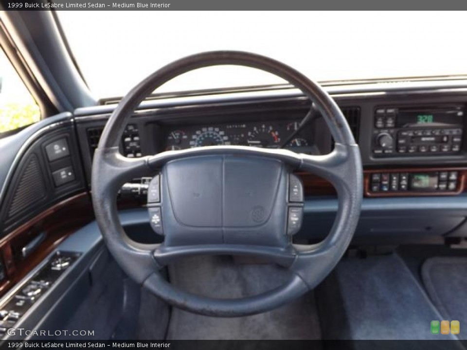 Medium Blue Interior Steering Wheel for the 1999 Buick LeSabre Limited Sedan #84938483