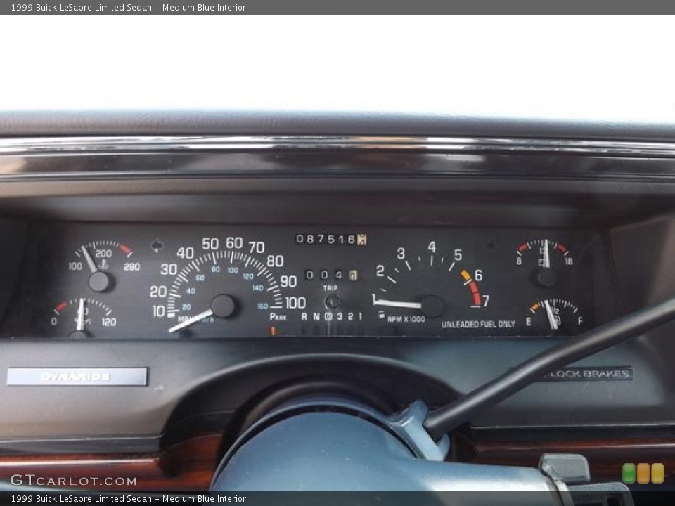 Medium Blue Interior Gauges for the 1999 Buick LeSabre Limited Sedan #84938506
