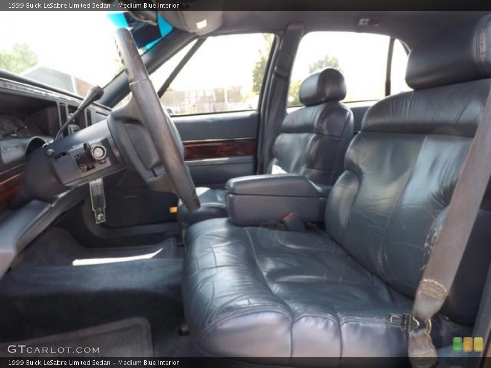 Medium Blue Interior Front Seat for the 1999 Buick LeSabre Limited Sedan #84938548