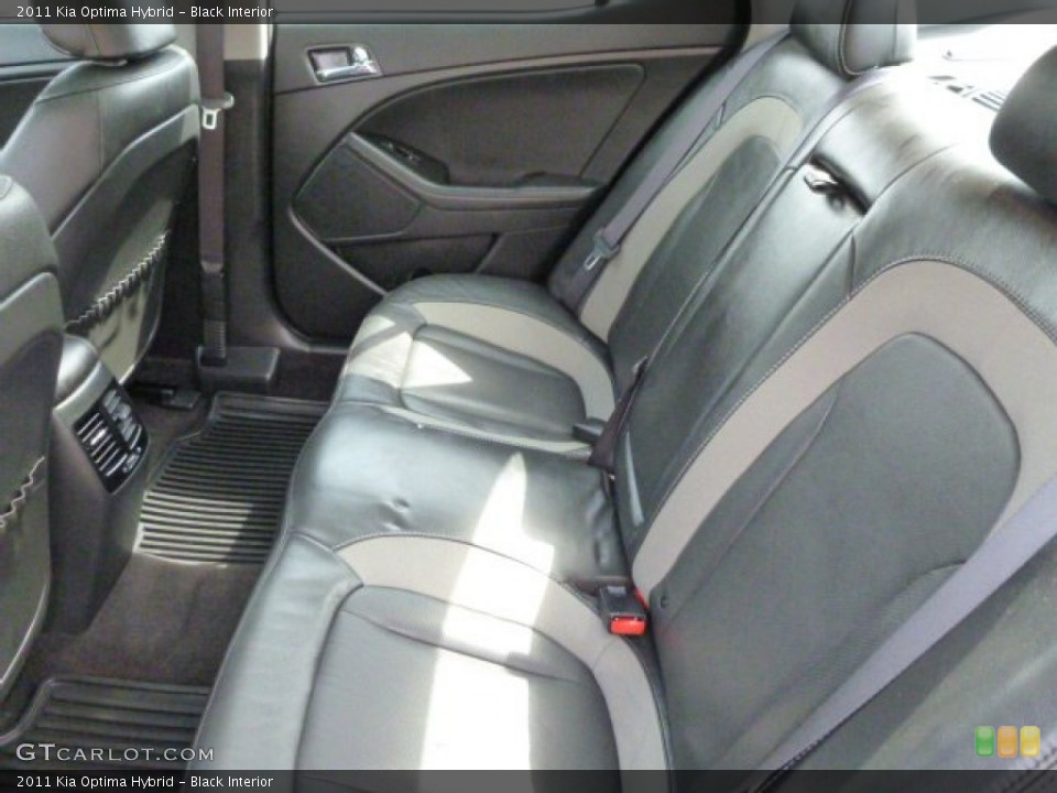 Black Interior Rear Seat for the 2011 Kia Optima Hybrid #84939305