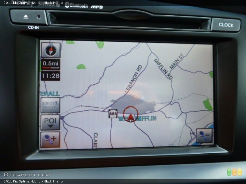 Black Interior Navigation for the 2011 Kia Optima Hybrid #84939427