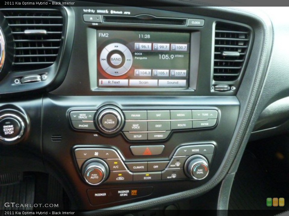 Black Interior Controls for the 2011 Kia Optima Hybrid #84939448