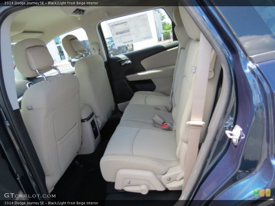 Black/Light Frost Beige Interior Rear Seat for the 2014 Dodge Journey SE #84942124