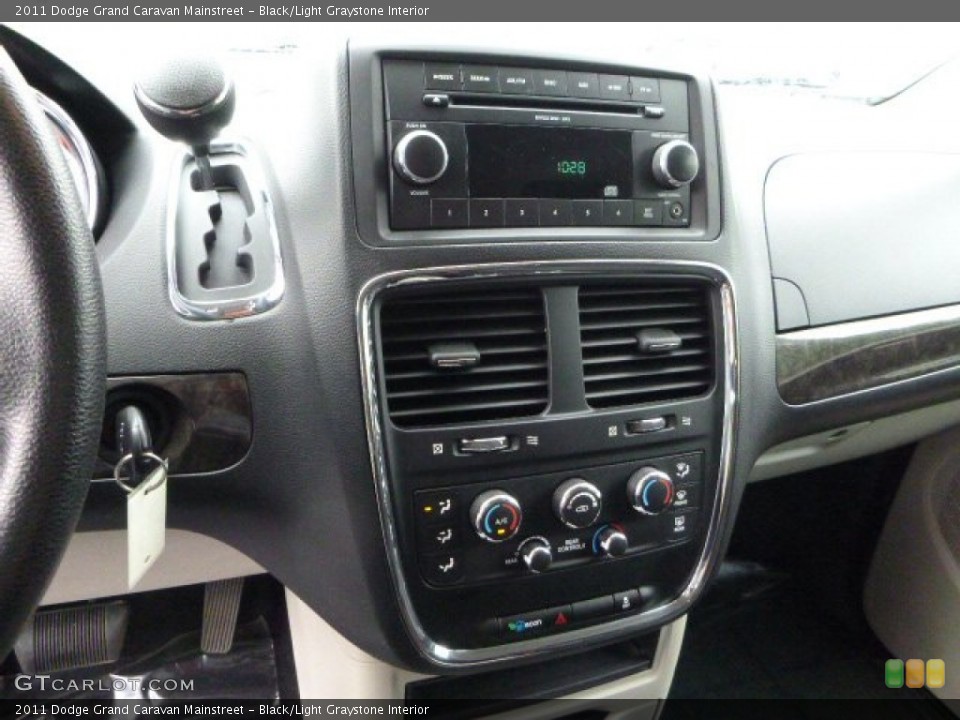 Black/Light Graystone Interior Controls for the 2011 Dodge Grand Caravan Mainstreet #84944440