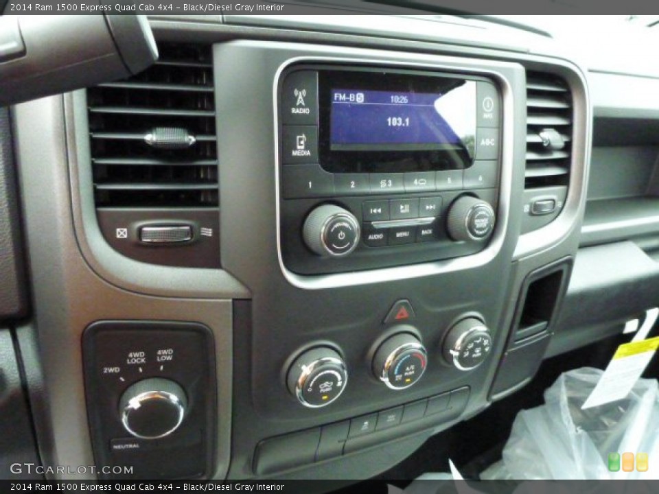 Black/Diesel Gray Interior Controls for the 2014 Ram 1500 Express Quad Cab 4x4 #84945369