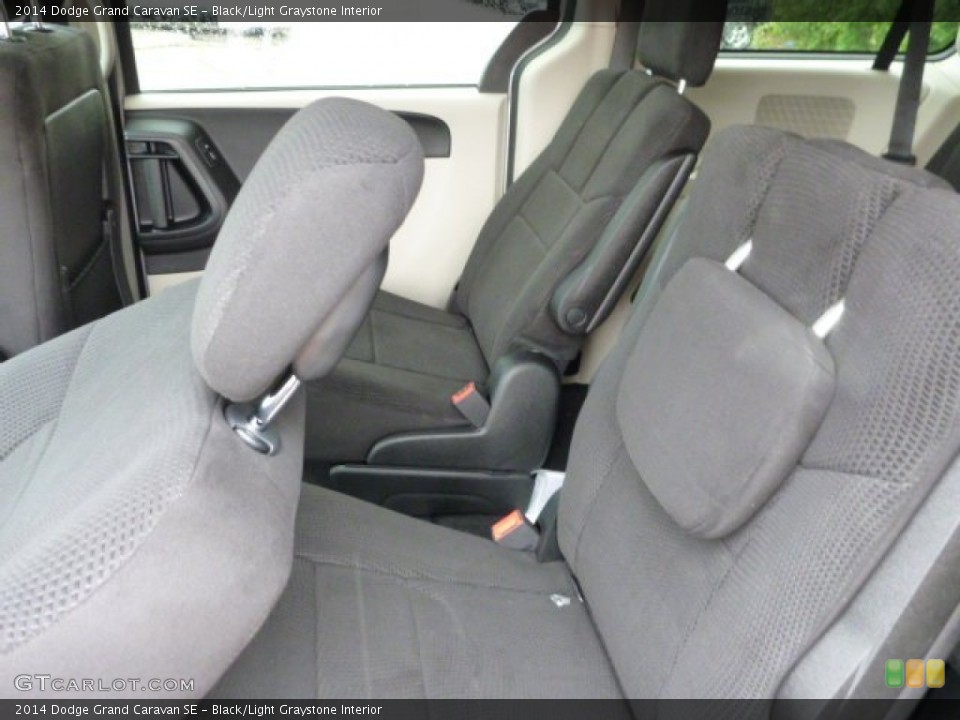 Black/Light Graystone Interior Rear Seat for the 2014 Dodge Grand Caravan SE #84945664