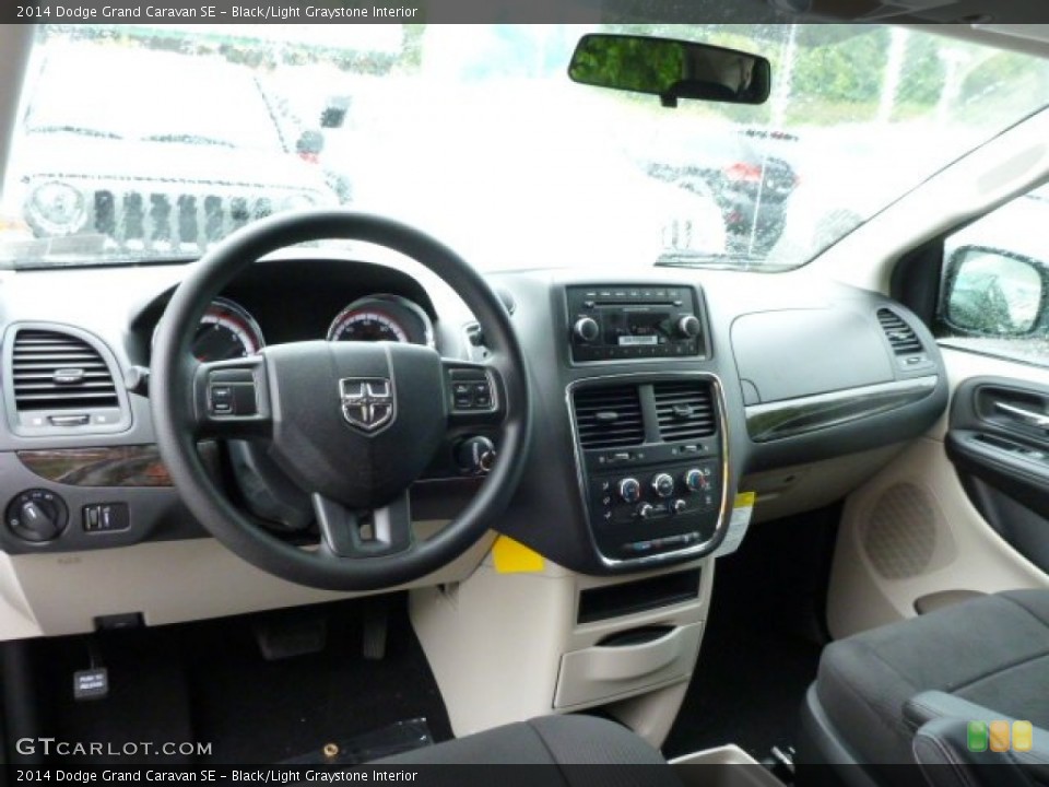 Black/Light Graystone Interior Dashboard for the 2014 Dodge Grand Caravan SE #84945721
