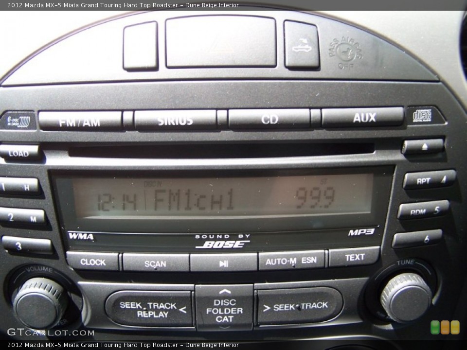 Dune Beige Interior Audio System for the 2012 Mazda MX-5 Miata Grand Touring Hard Top Roadster #84946705