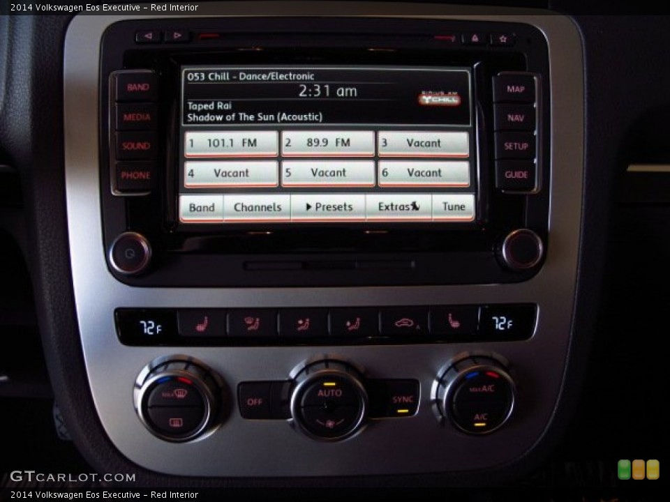 Red Interior Controls for the 2014 Volkswagen Eos Executive #84947800
