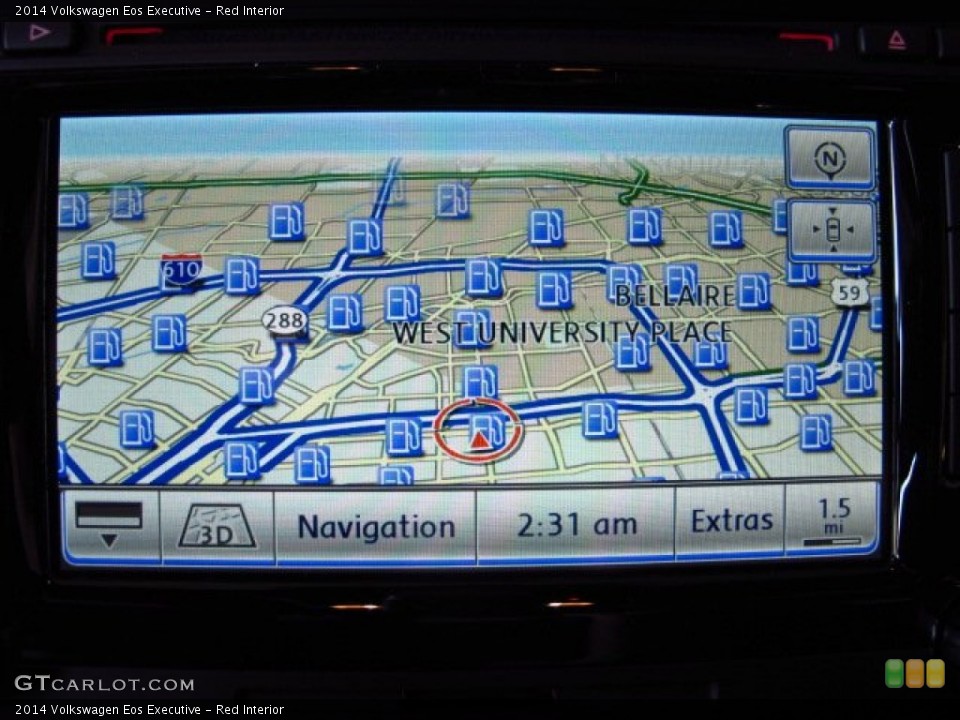 Red Interior Navigation for the 2014 Volkswagen Eos Executive #84947812