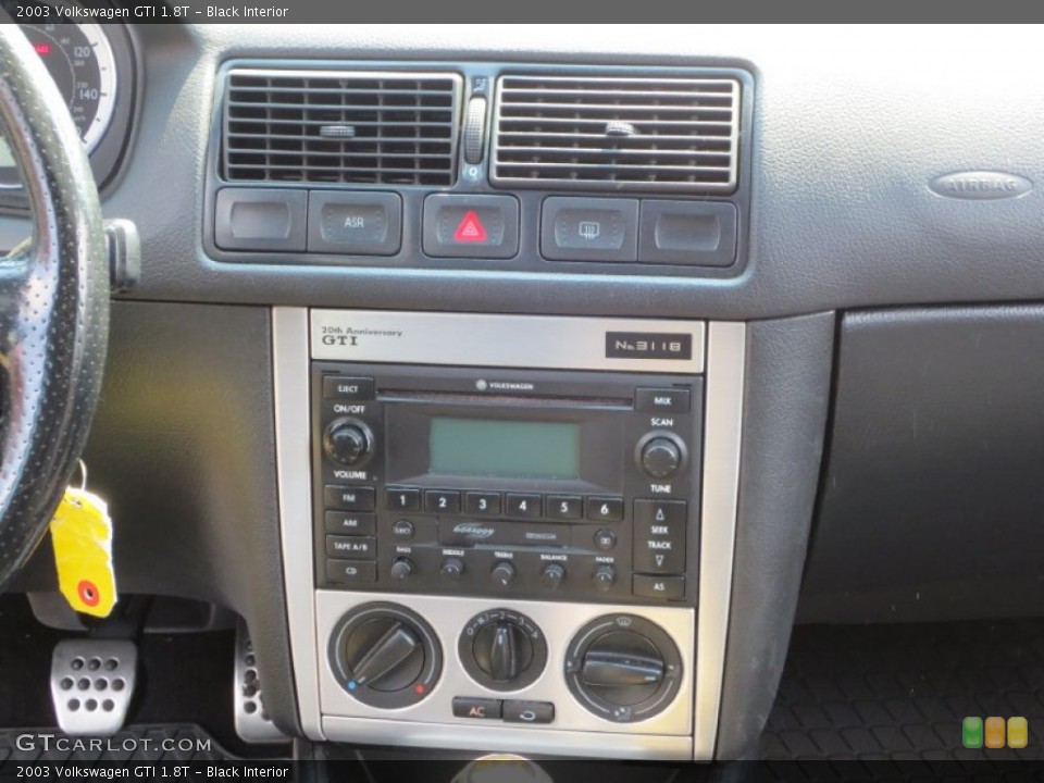 Black Interior Controls for the 2003 Volkswagen GTI 1.8T #84948202