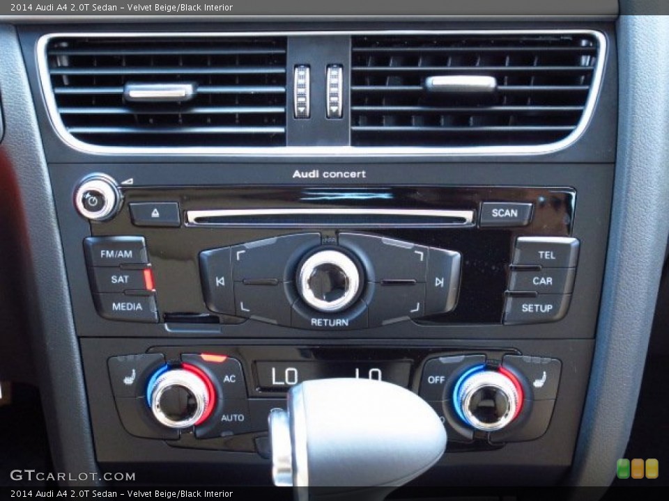 Velvet Beige/Black Interior Controls for the 2014 Audi A4 2.0T Sedan #84948985