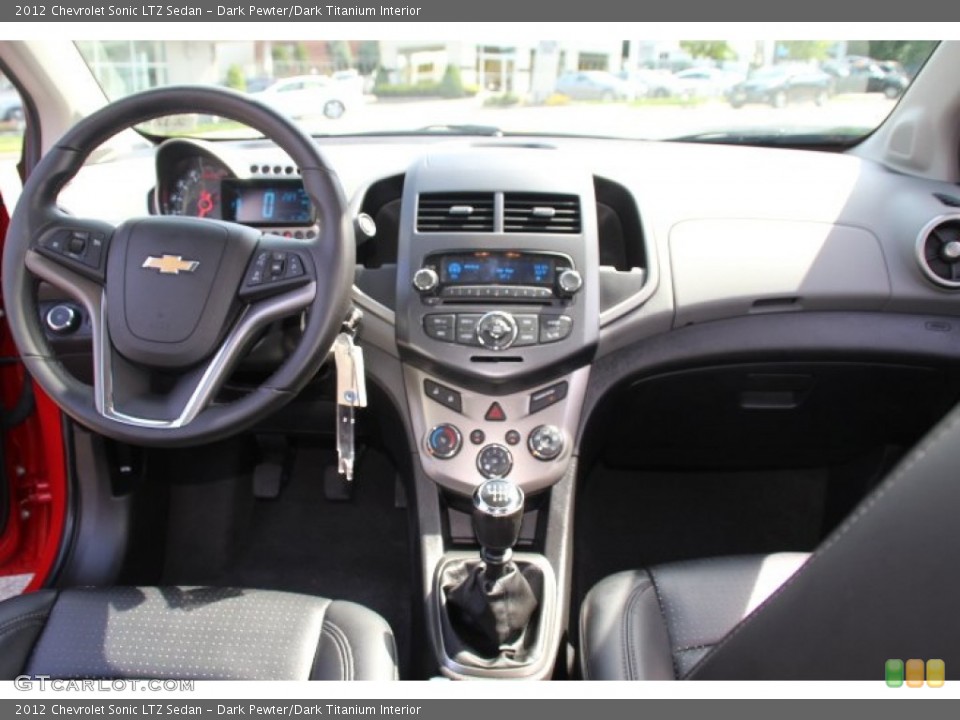 Dark Pewter/Dark Titanium Interior Dashboard for the 2012 Chevrolet Sonic LTZ Sedan #84950090