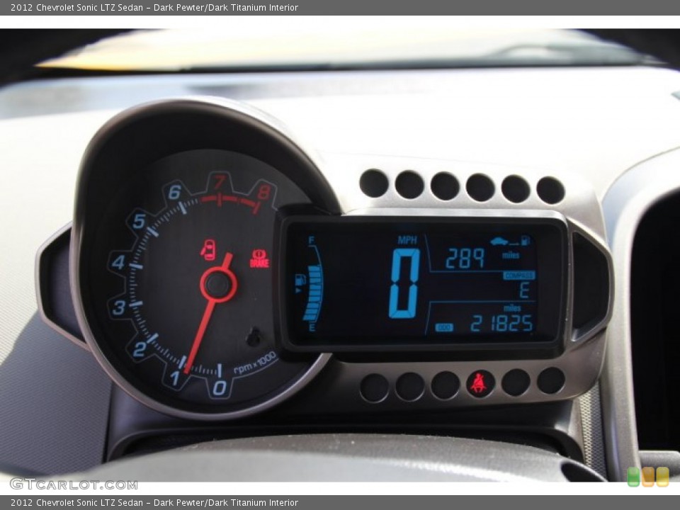 Dark Pewter/Dark Titanium Interior Gauges for the 2012 Chevrolet Sonic LTZ Sedan #84950200