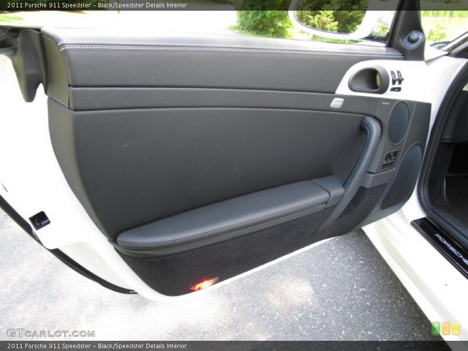Black/Speedster Details Interior Door Panel for the 2011 Porsche 911 Speedster #84950782