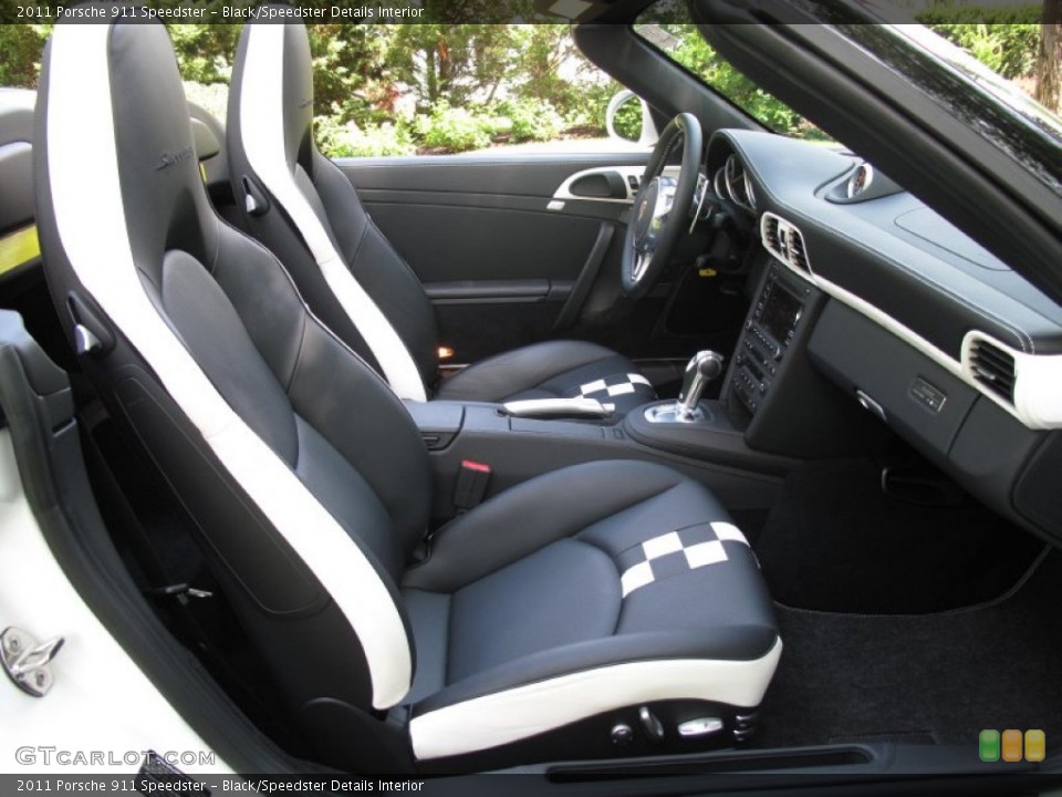 Black/Speedster Details Interior Front Seat for the 2011 Porsche 911 Speedster #84950827