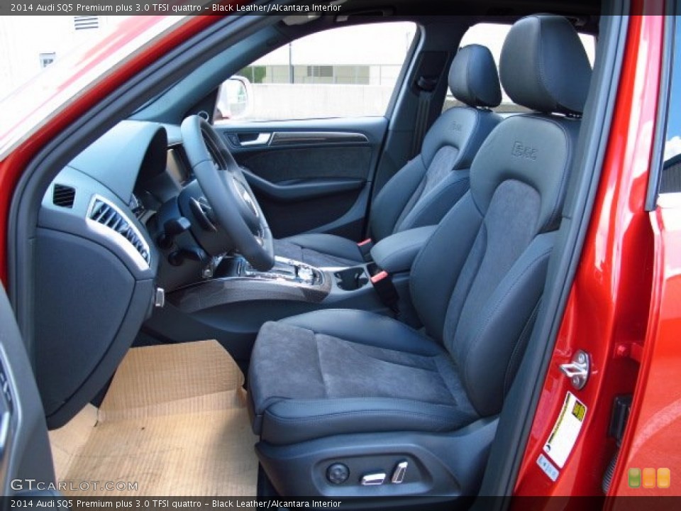Black Leather/Alcantara Interior Front Seat for the 2014 Audi SQ5 Premium plus 3.0 TFSI quattro #84951679
