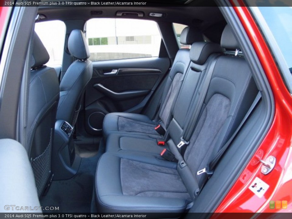 Black Leather/Alcantara Interior Rear Seat for the 2014 Audi SQ5 Premium plus 3.0 TFSI quattro #84951711
