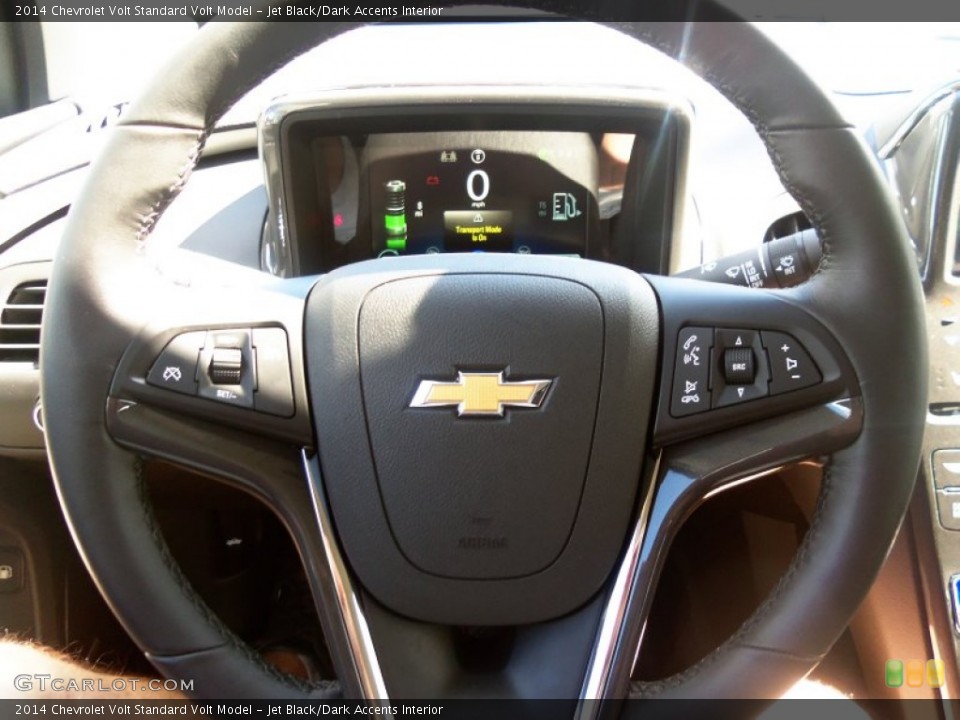 Jet Black/Dark Accents Interior Steering Wheel for the 2014 Chevrolet Volt  #84952750