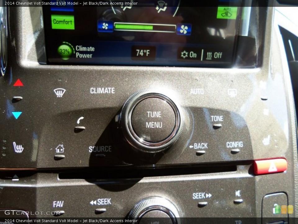 Jet Black/Dark Accents Interior Controls for the 2014 Chevrolet Volt  #84952912