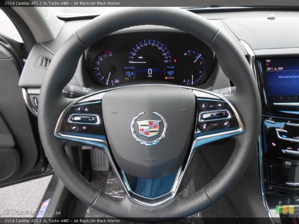 Jet Black/Jet Black Interior Steering Wheel for the 2014 Cadillac ATS 2.0L Turbo AWD #84956198