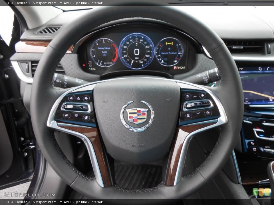 Jet Black Interior Steering Wheel for the 2014 Cadillac XTS Vsport Premium AWD #84956473