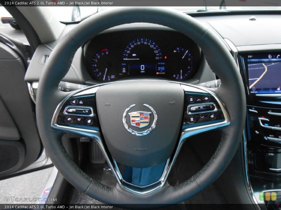 Jet Black/Jet Black Interior Steering Wheel for the 2014 Cadillac ATS 2.0L Turbo AWD #84956734