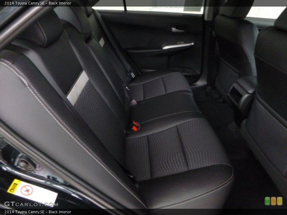 Black Interior Rear Seat for the 2014 Toyota Camry SE #84956773