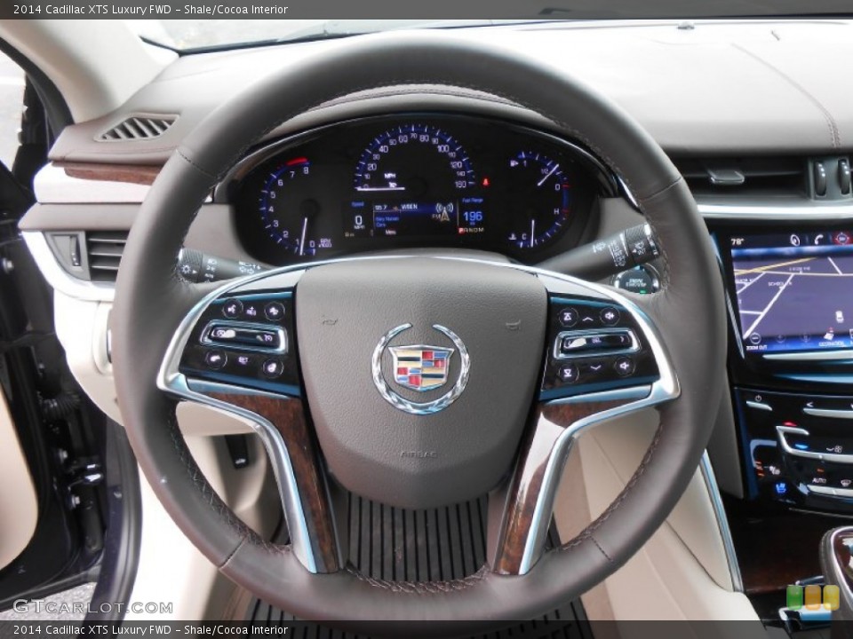 Shale/Cocoa Interior Steering Wheel for the 2014 Cadillac XTS Luxury FWD #84957019