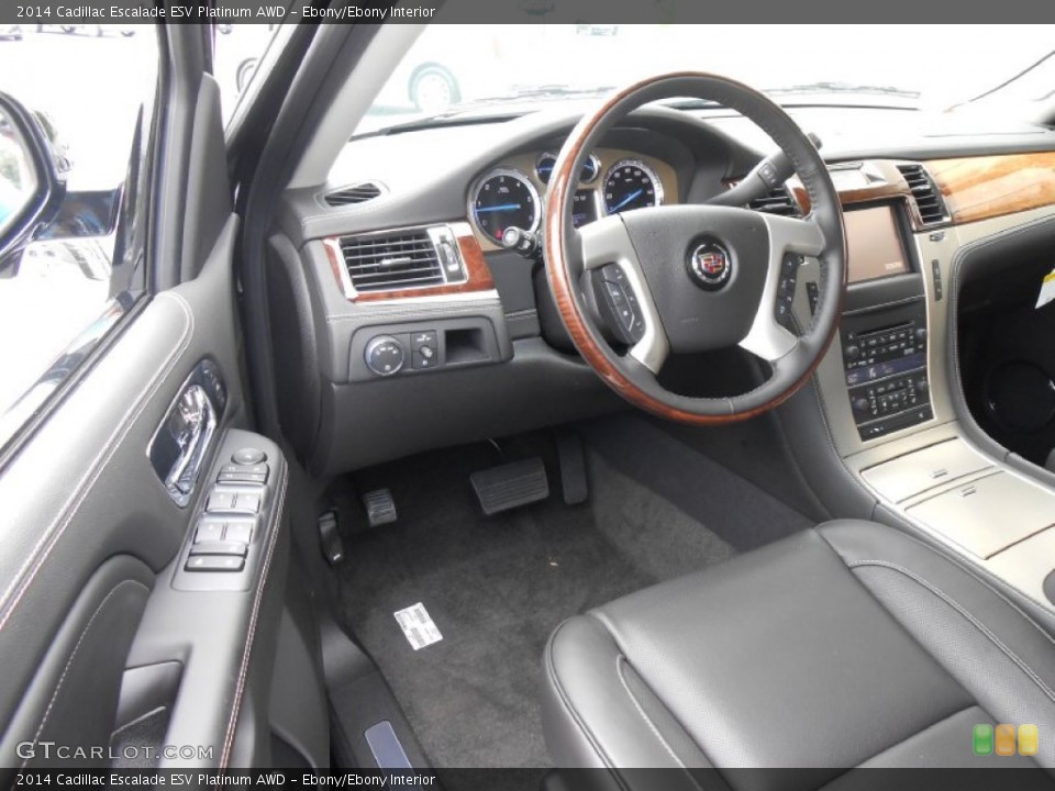Ebony/Ebony Interior Prime Interior for the 2014 Cadillac Escalade ESV Platinum AWD #84957455