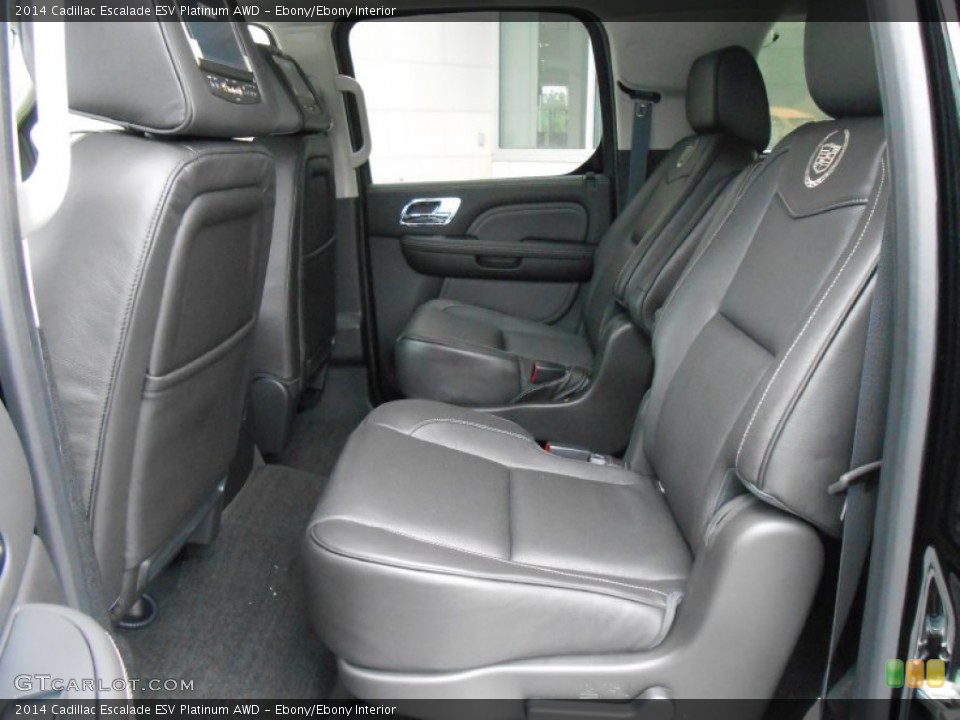 Ebony/Ebony Interior Rear Seat for the 2014 Cadillac Escalade ESV Platinum AWD #84957493