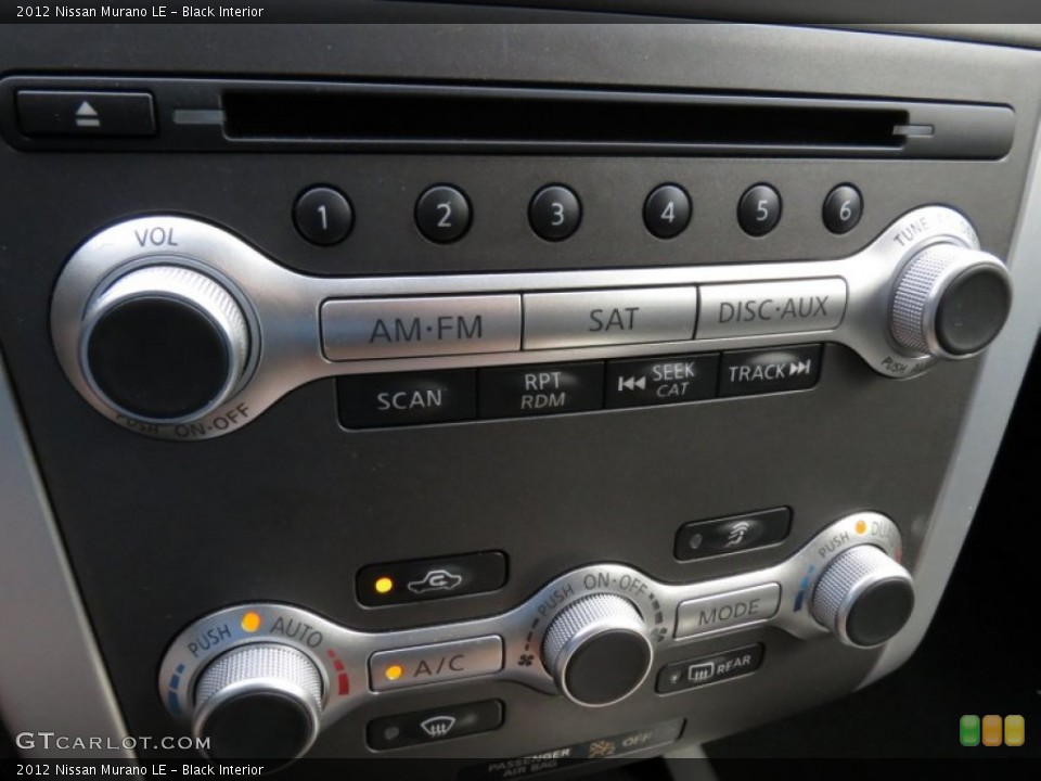 Black Interior Controls for the 2012 Nissan Murano LE #84958964