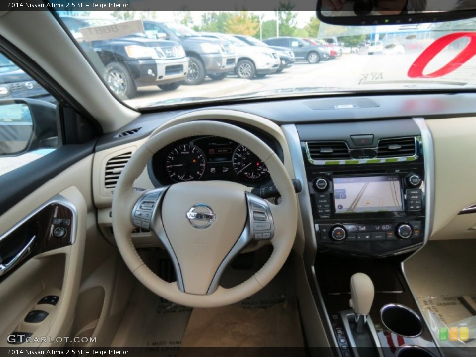 Beige Interior Dashboard for the 2014 Nissan Altima 2.5 SL #84960838
