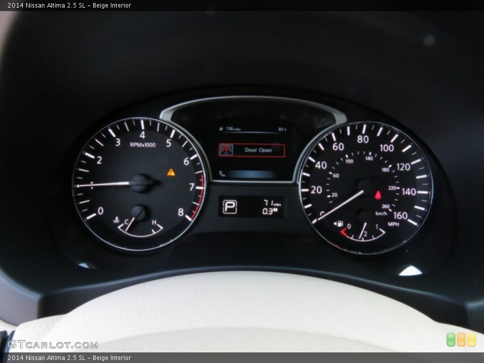 Beige Interior Gauges for the 2014 Nissan Altima 2.5 SL #84960862