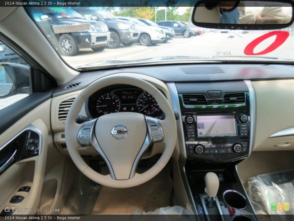 Beige Interior Dashboard for the 2014 Nissan Altima 2.5 SV #84961087