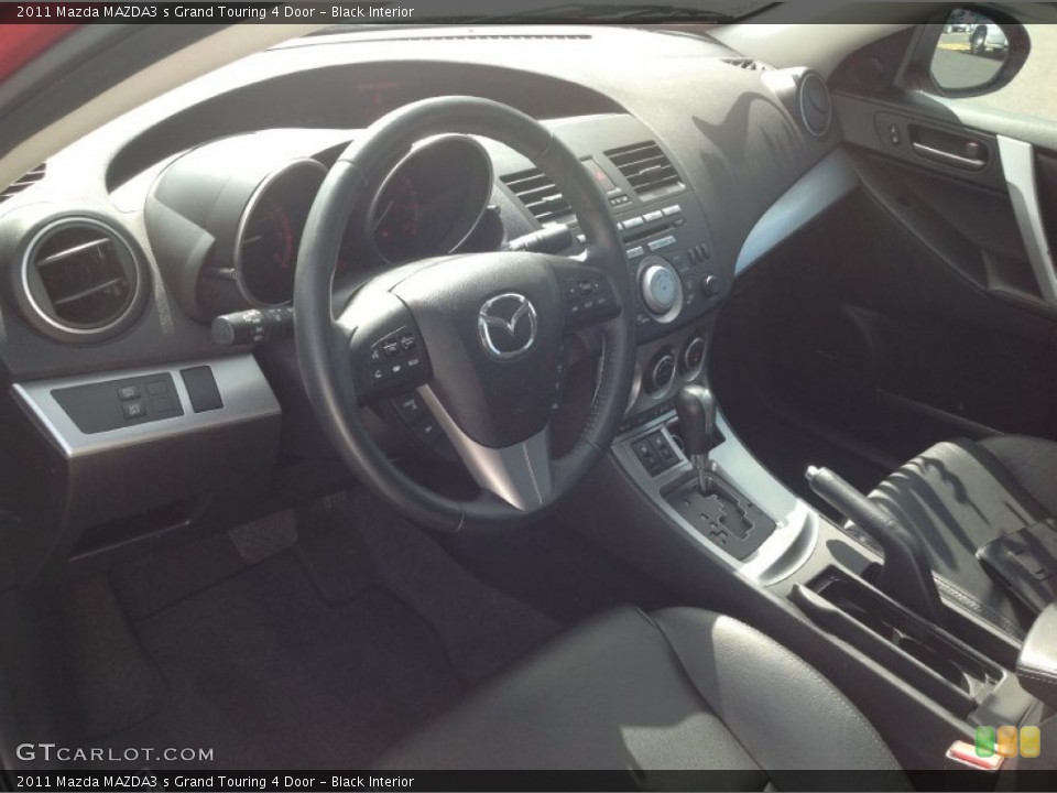 Black Interior Prime Interior for the 2011 Mazda MAZDA3 s Grand Touring 4 Door #84962662