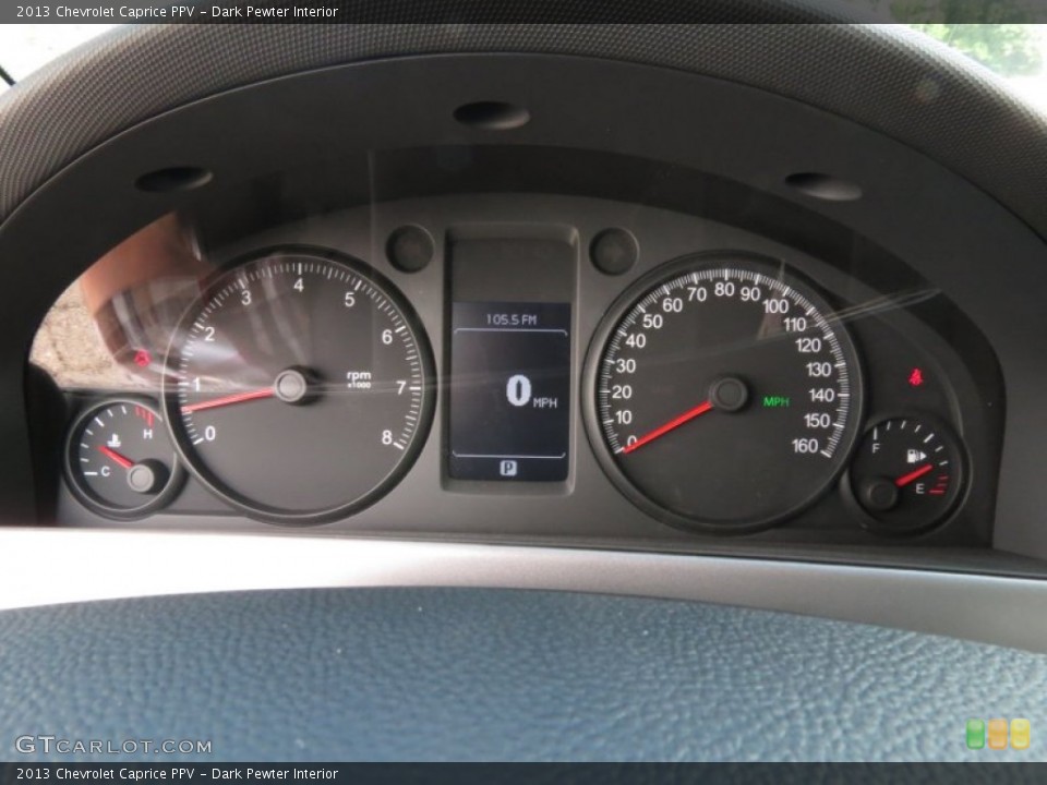 Dark Pewter Interior Gauges for the 2013 Chevrolet Caprice PPV #84963451