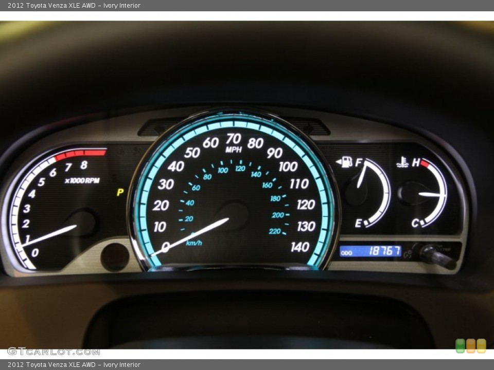 Ivory Interior Gauges for the 2012 Toyota Venza XLE AWD #84964417