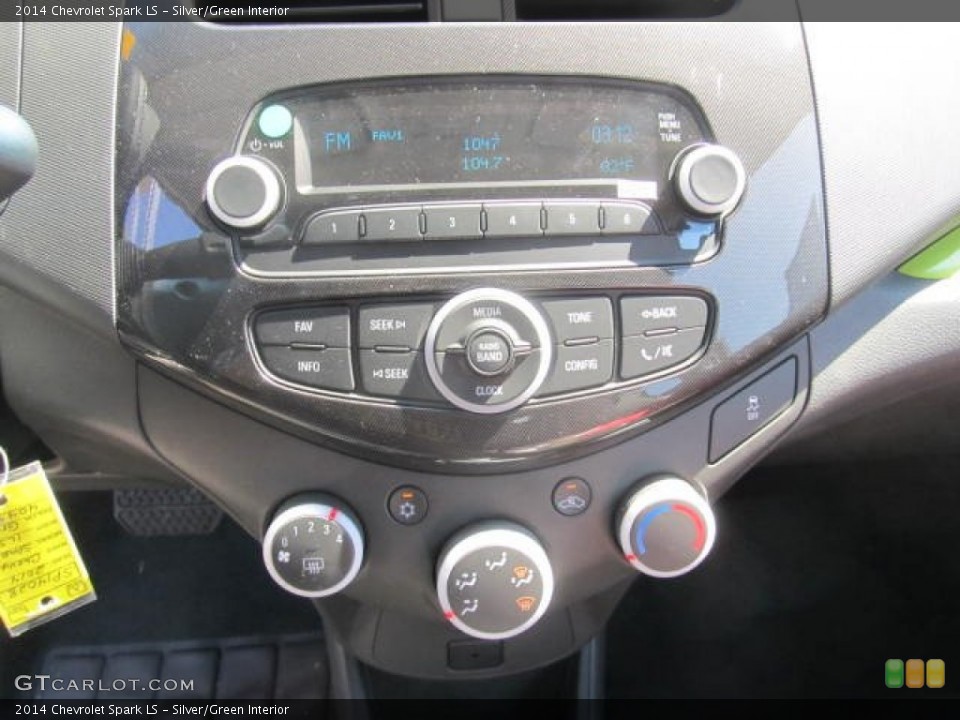 Silver/Green Interior Controls for the 2014 Chevrolet Spark LS #84965657