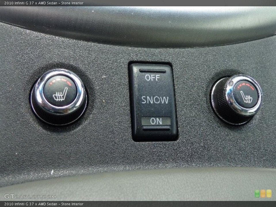 Stone Interior Controls for the 2010 Infiniti G 37 x AWD Sedan #84965828