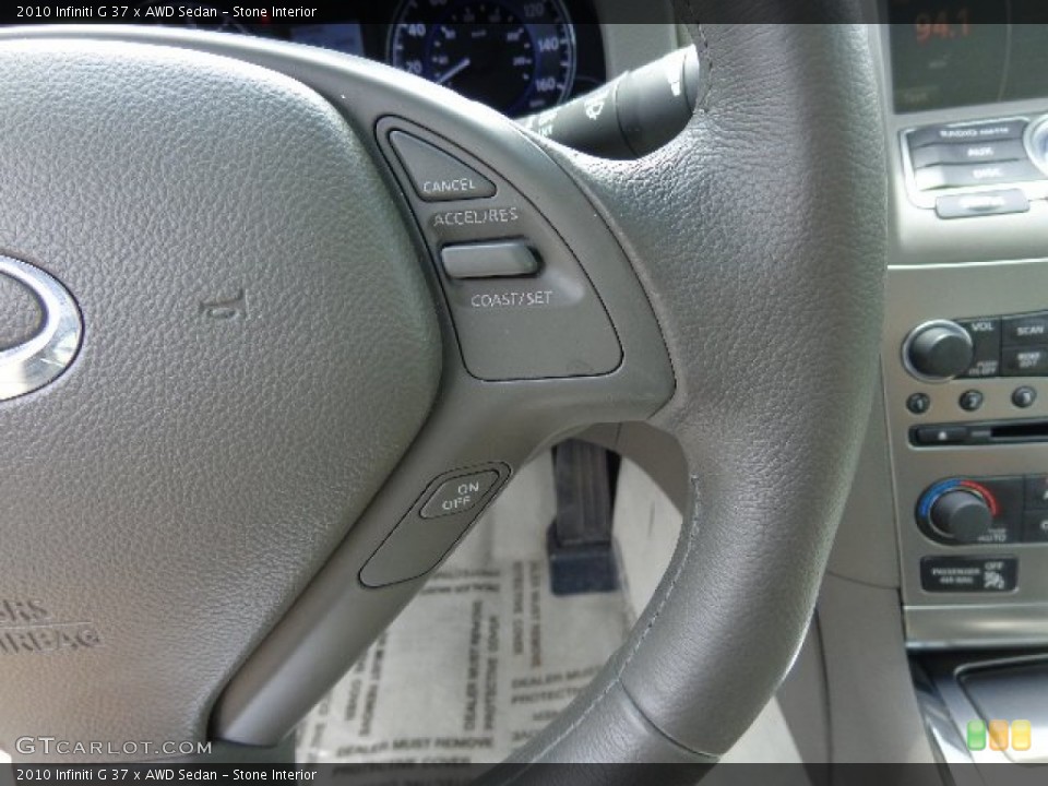 Stone Interior Controls for the 2010 Infiniti G 37 x AWD Sedan #84965852