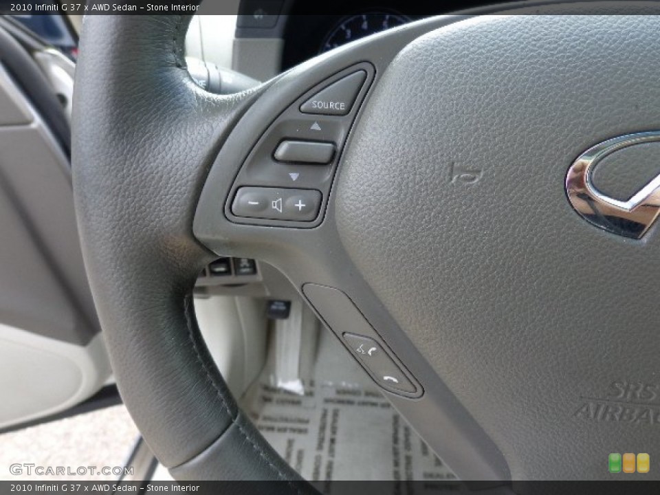 Stone Interior Controls for the 2010 Infiniti G 37 x AWD Sedan #84965876