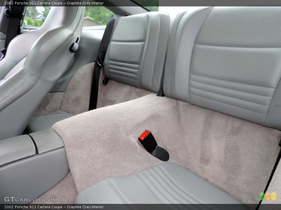 Graphite Grey Interior Rear Seat for the 2002 Porsche 911 Carrera Coupe #84965945