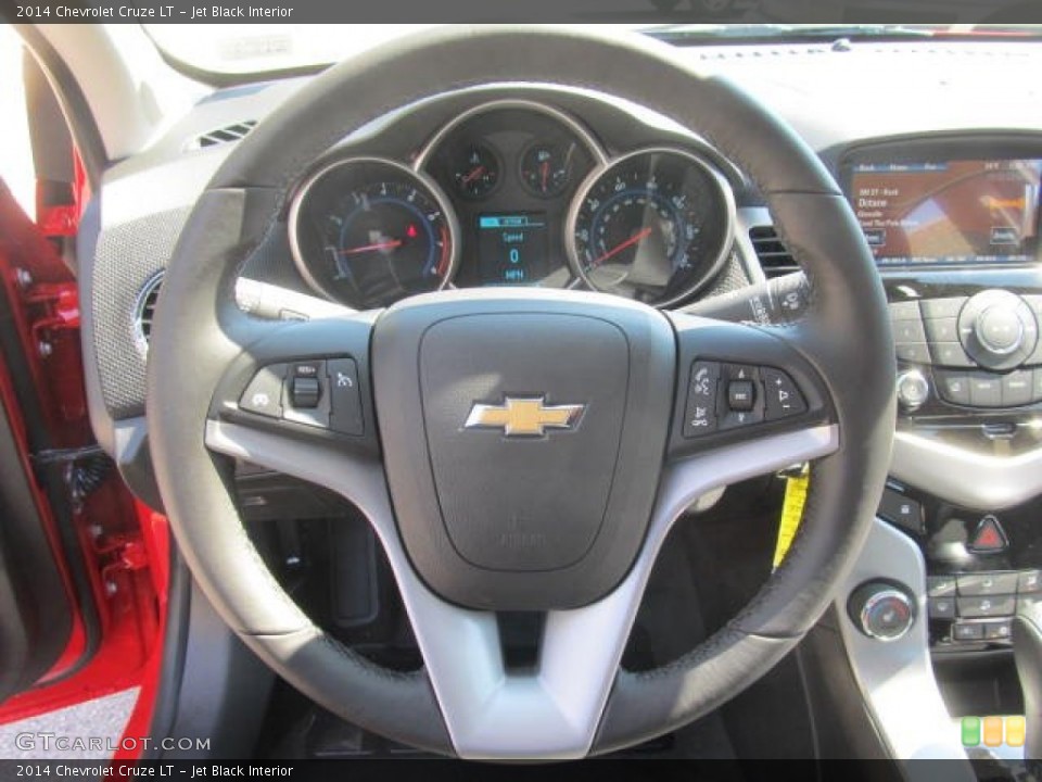 Jet Black Interior Steering Wheel for the 2014 Chevrolet Cruze LT #84967439