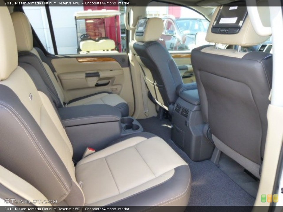 Chocolate/Almond Interior Rear Seat for the 2013 Nissan Armada Platinum Reserve 4WD #84970556