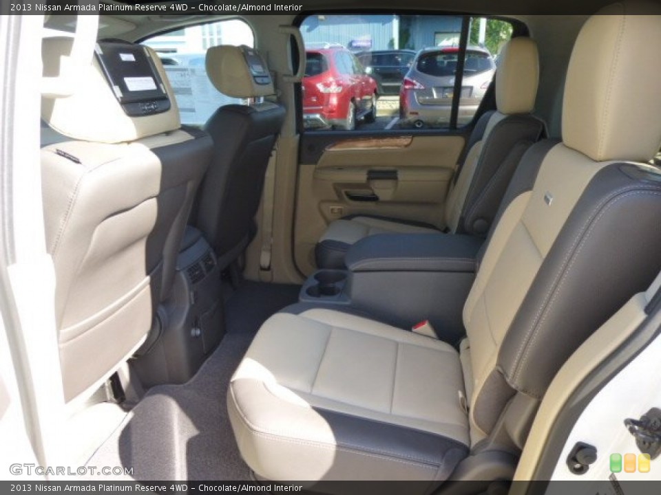 Chocolate/Almond Interior Rear Seat for the 2013 Nissan Armada Platinum Reserve 4WD #84970626