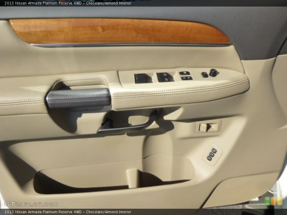 Chocolate/Almond Interior Door Panel for the 2013 Nissan Armada Platinum Reserve 4WD #84970707