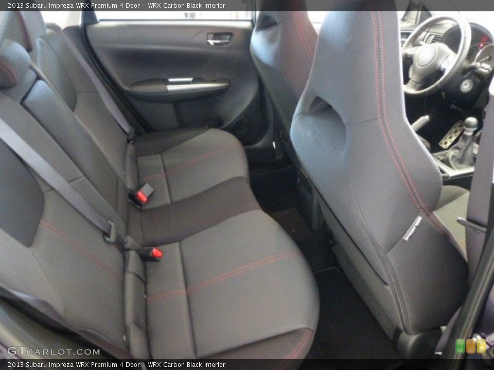WRX Carbon Black Interior Rear Seat for the 2013 Subaru Impreza WRX Premium 4 Door #84976528