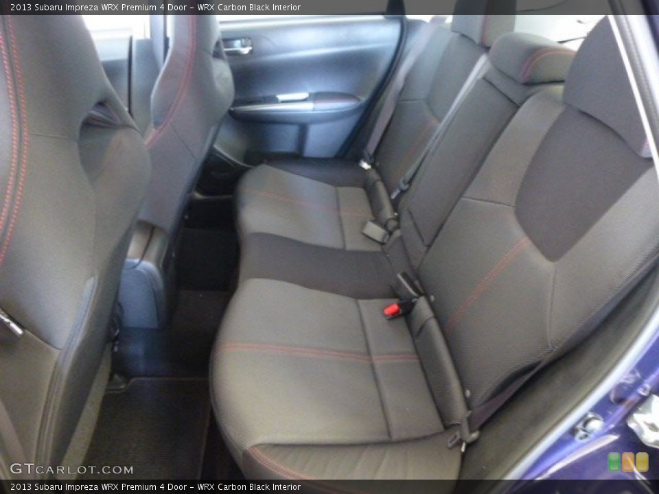 WRX Carbon Black Interior Rear Seat for the 2013 Subaru Impreza WRX Premium 4 Door #84976547